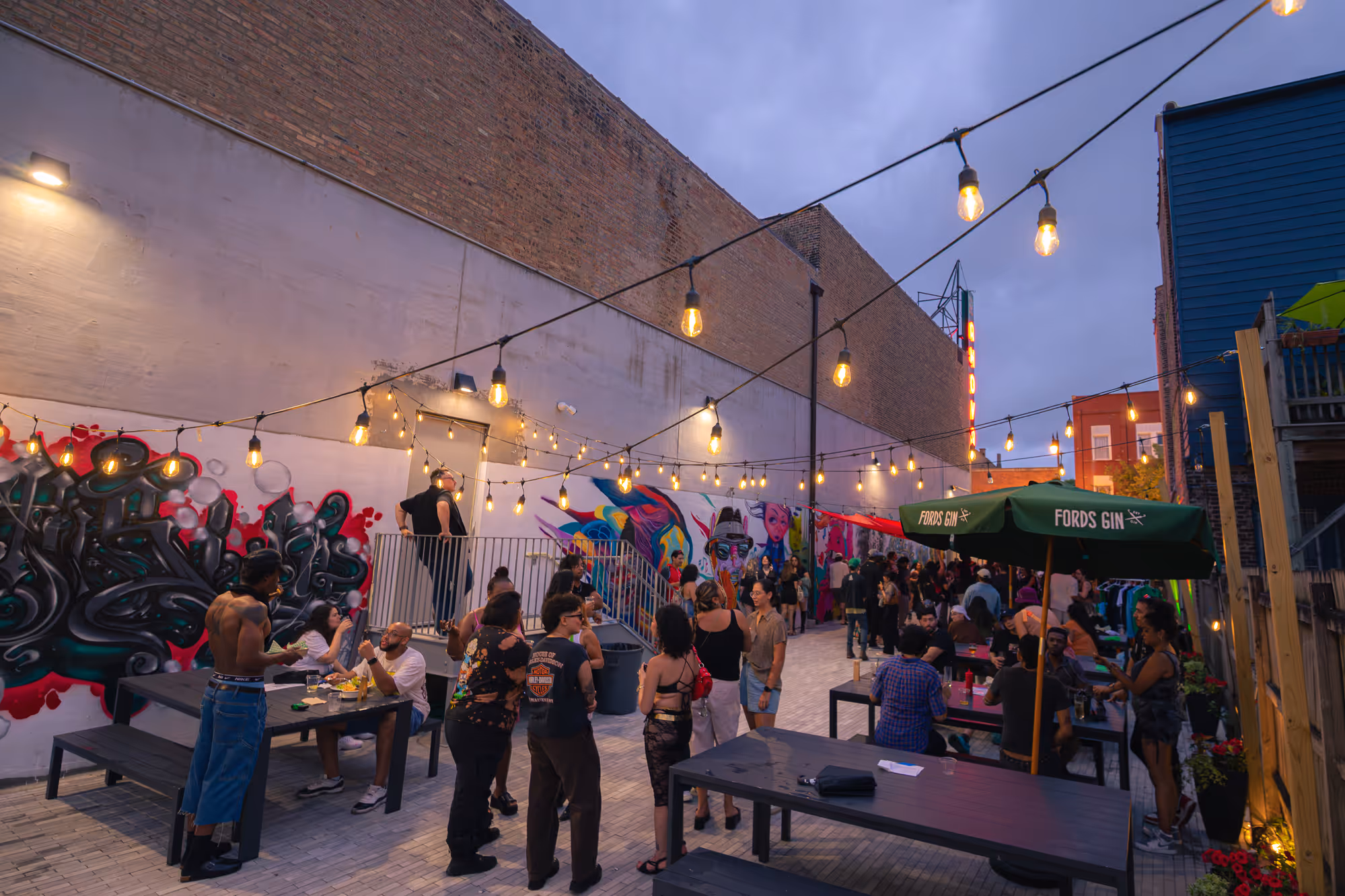 Beer Garden — open-air seating