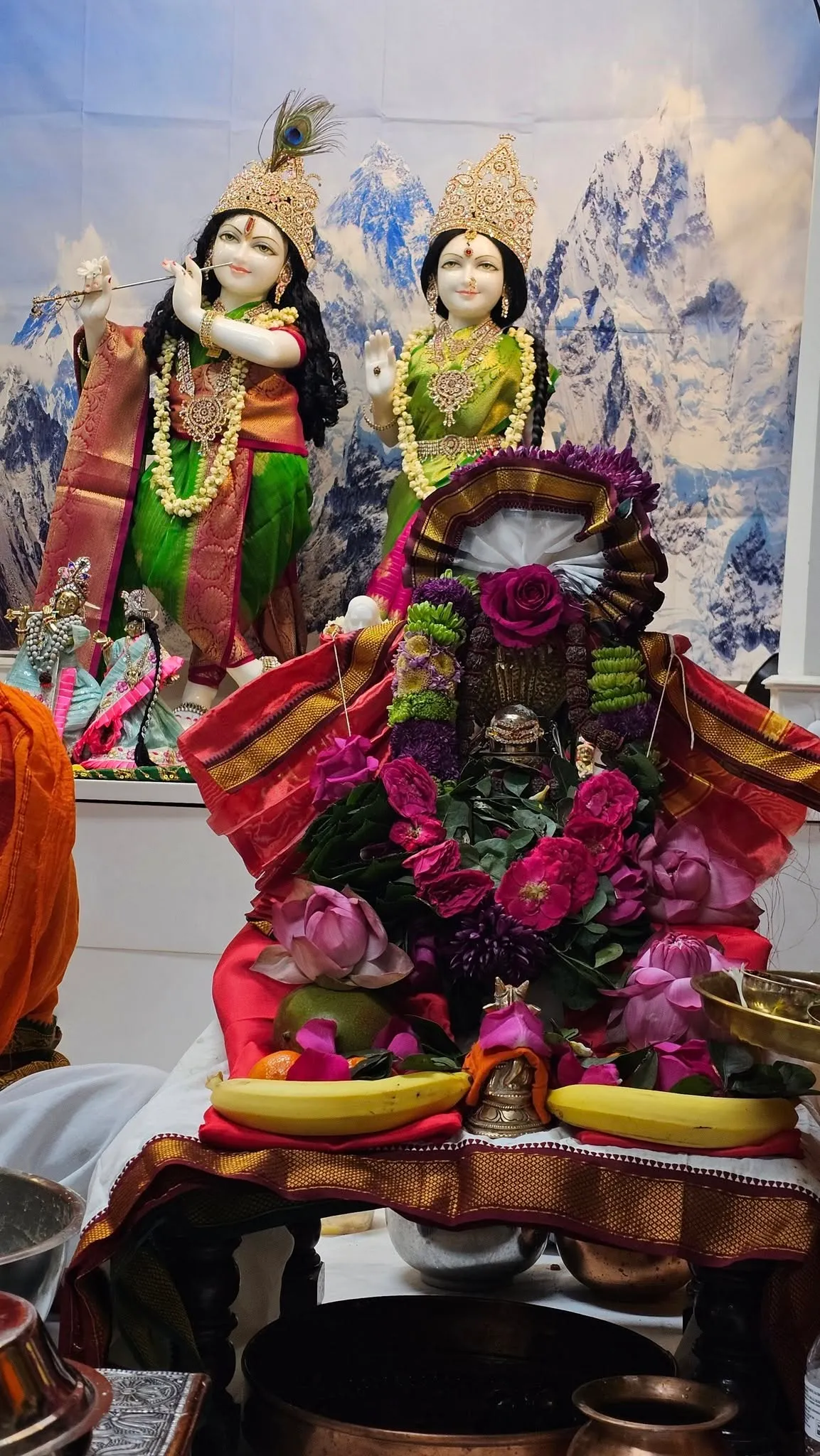 Abhishekam ritual at RKTNC