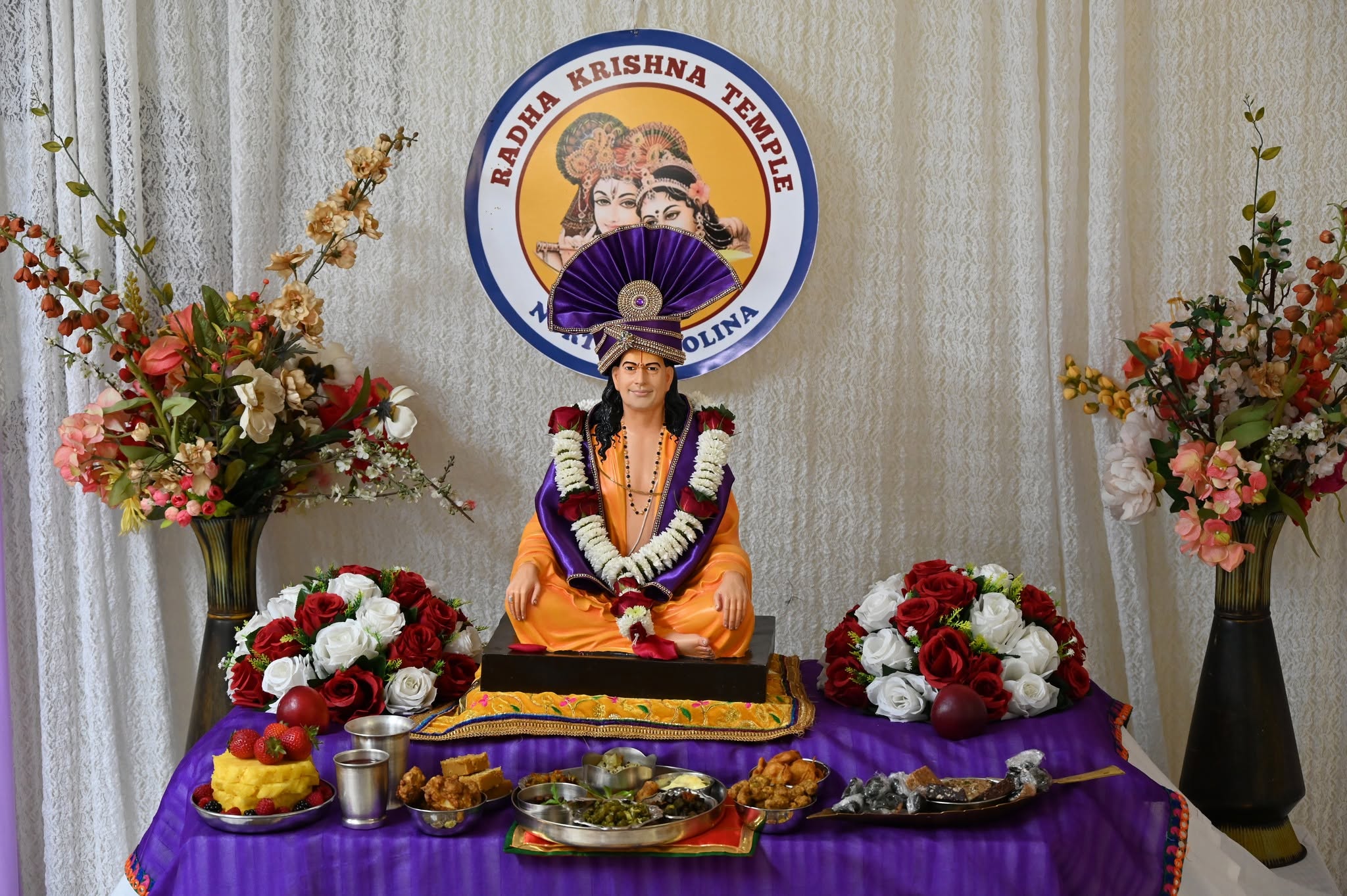 Mahaprasad offering at the temple