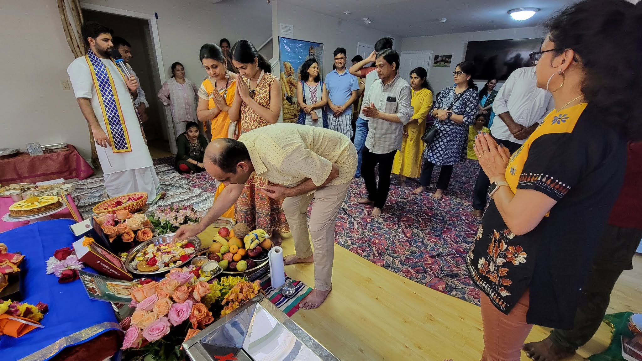 Charan Paduka Puja and Abhishek at RKTNC Guru Purnima celebration