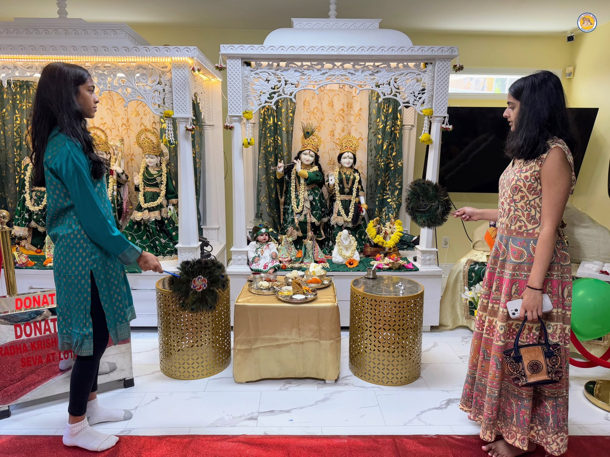 Mahaprasad offering at the temple