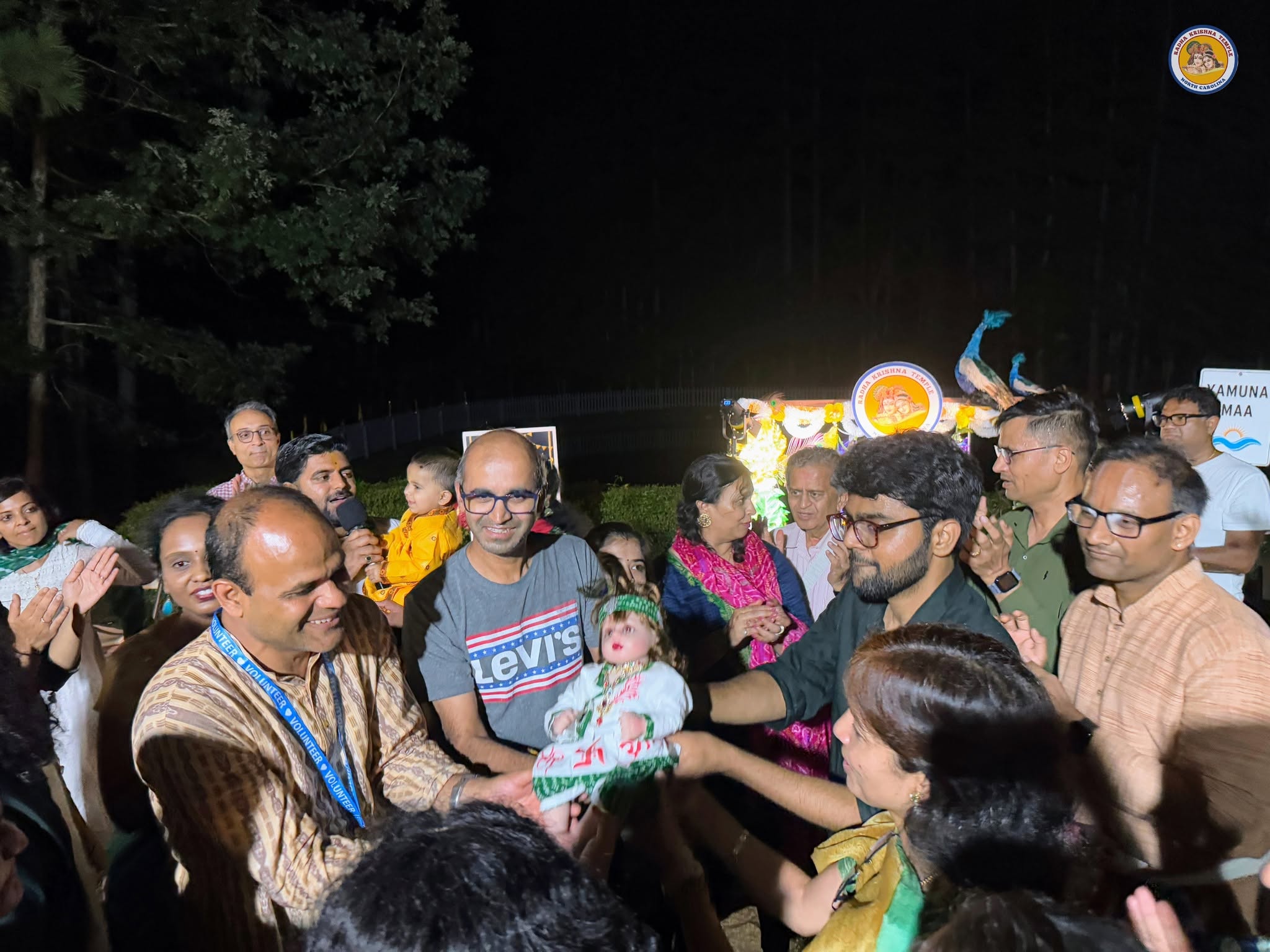 Krishna Janam celebration from a previous year at RKTNC