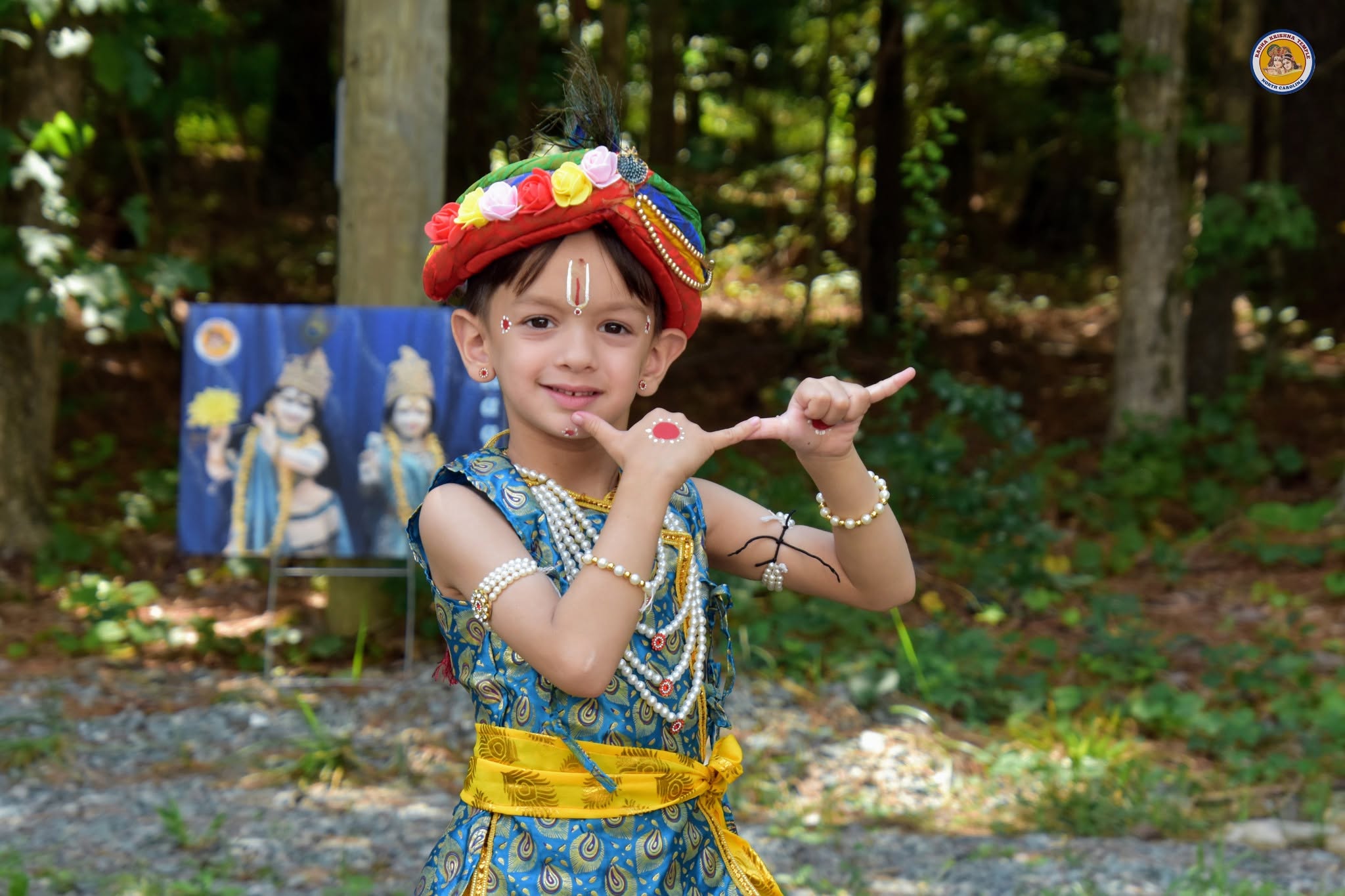Children's Krishna fancy dress competition at RKTNC Janmashtami