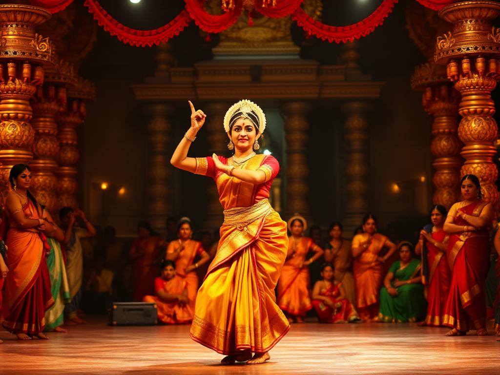 Classical dance performance in the Sabha Hall