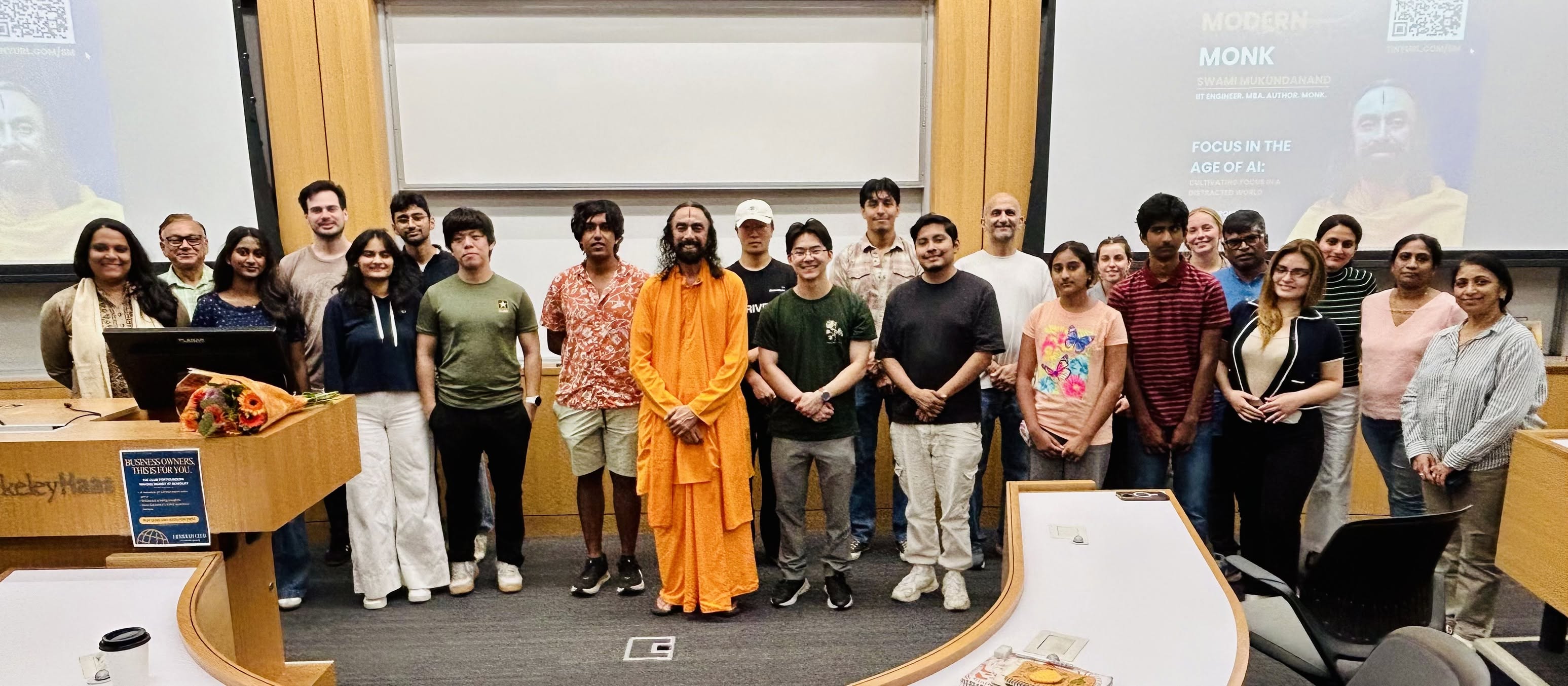 Swamiji with youth 7