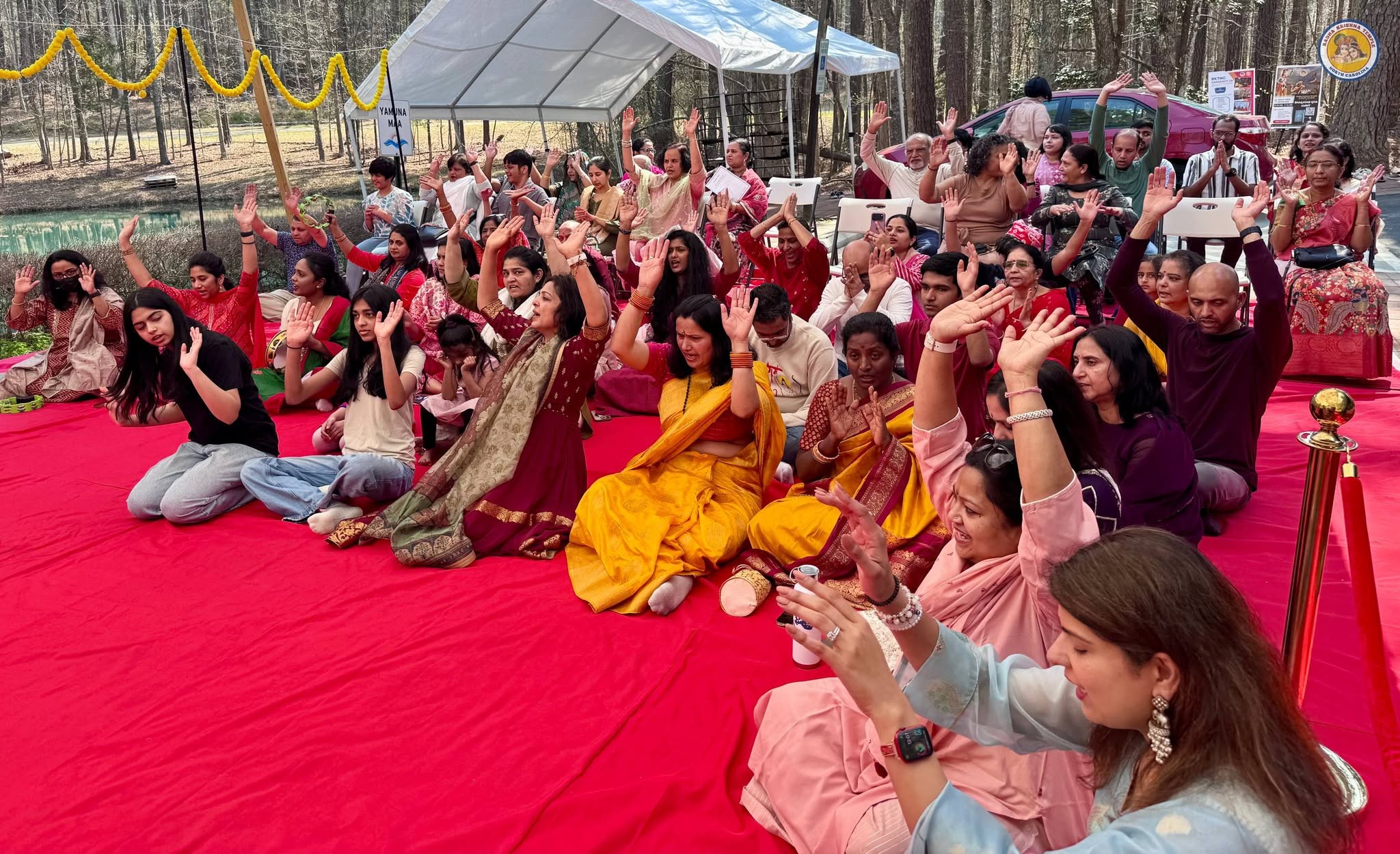 Devotees gathered for Navratri at RKTNC
