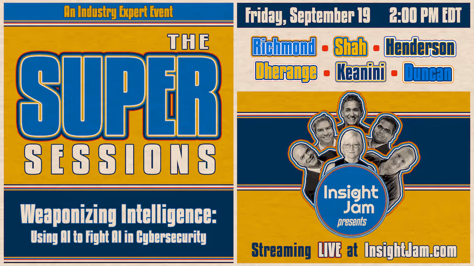 Weaponized Intelligence: Using AI to Fight AI in the Cybersecurity Arms Race | The Super Sessions