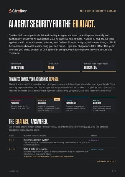 EU AI Act with Straiker