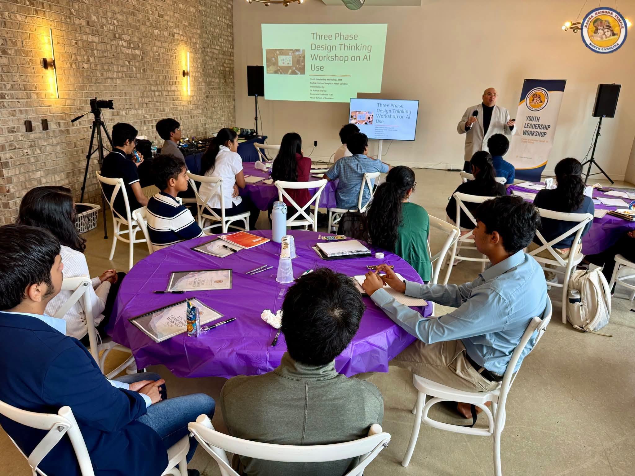 Students at the Three Phase Design Thinking Workshop on AI Use