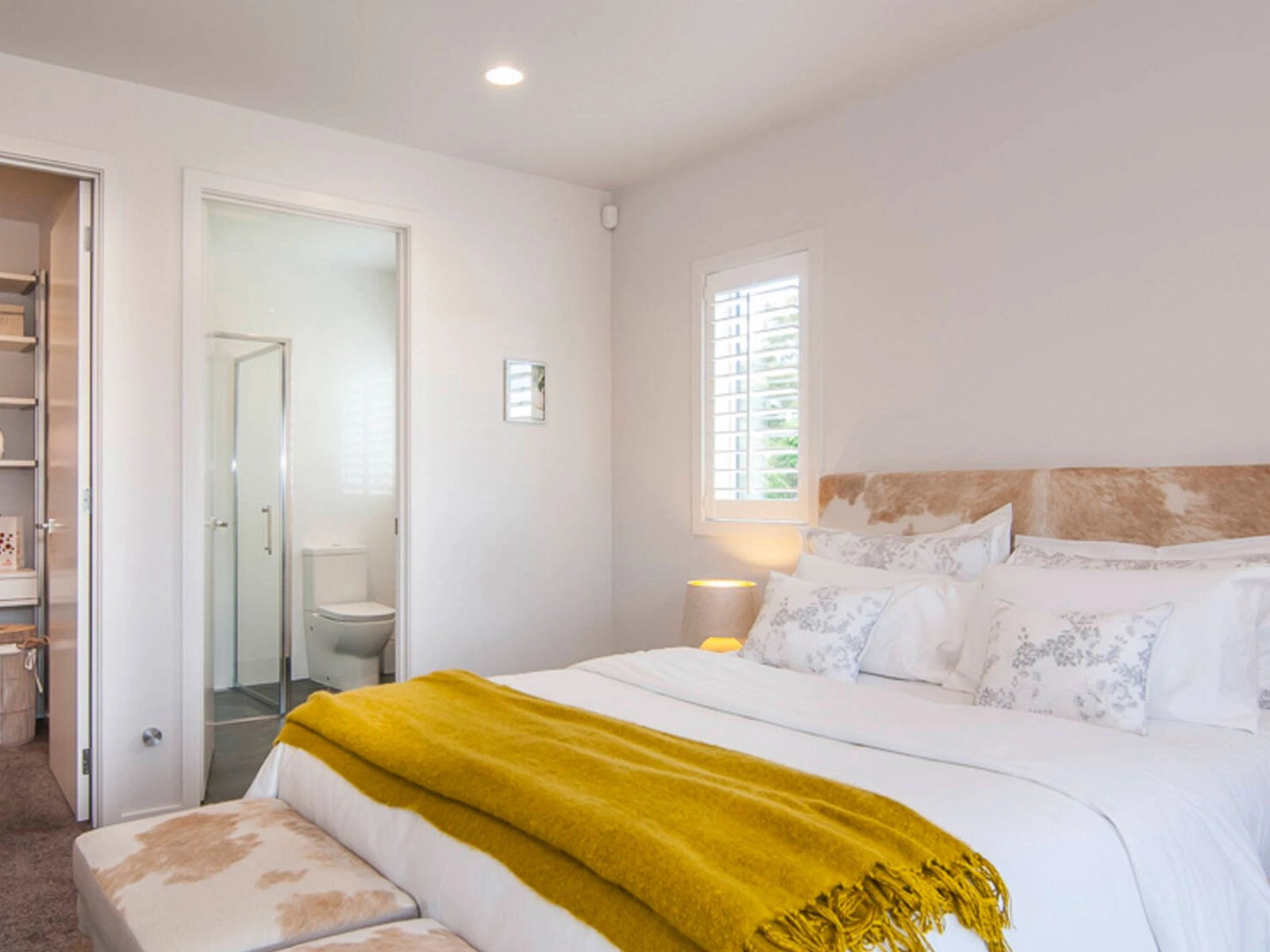 master bedroom with ensuite and wardrobe