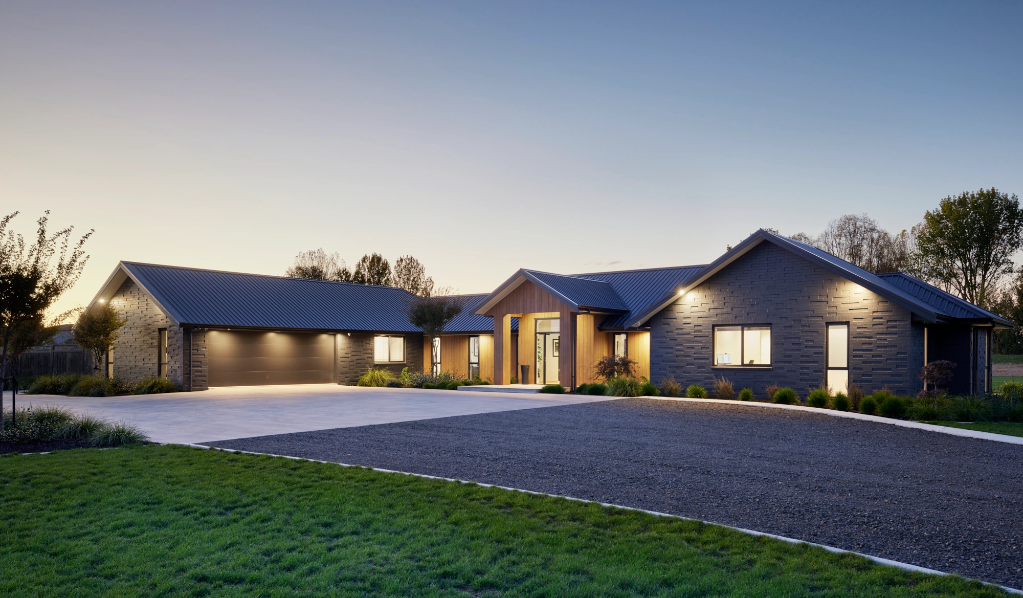 Country home inspiration, lifestyle property design, brick cladding inspiration, four bedroom house plan ideas
