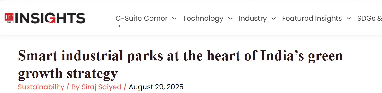 Smart industrial parks at the heart of India’s green growth strategy