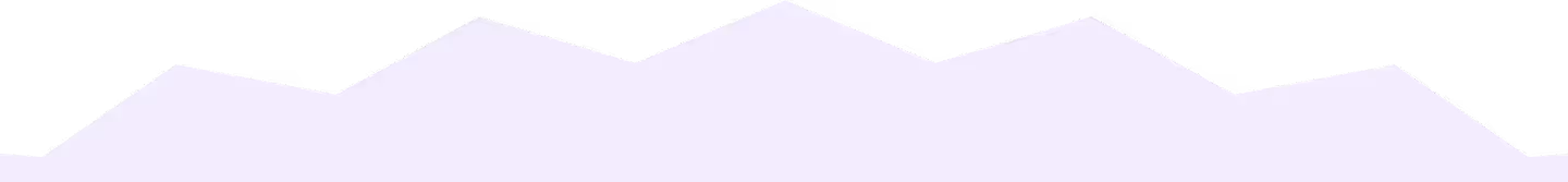 Soft purple mountain silhouette against pale lavender background