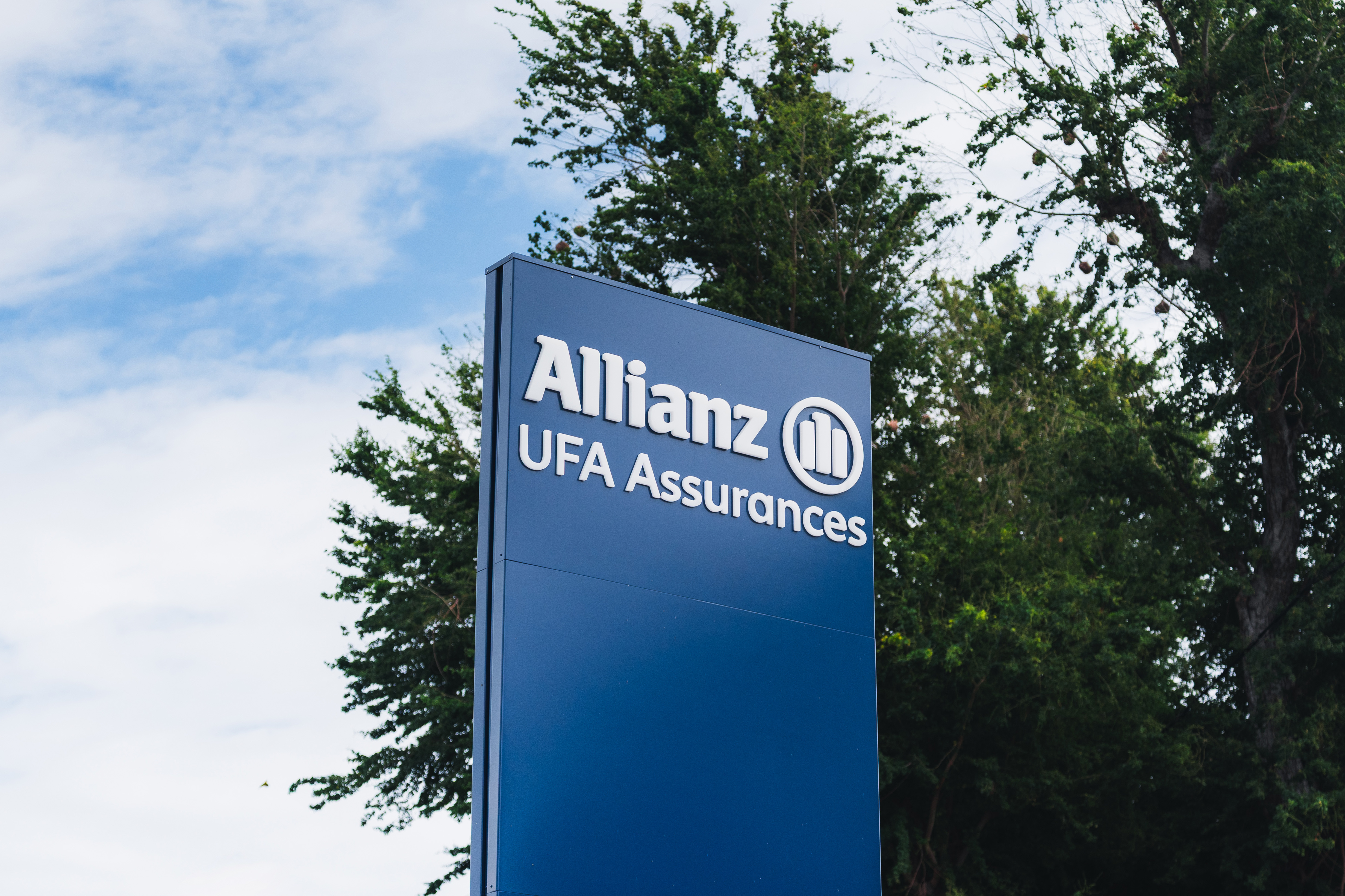 Team celebrating by joining hands