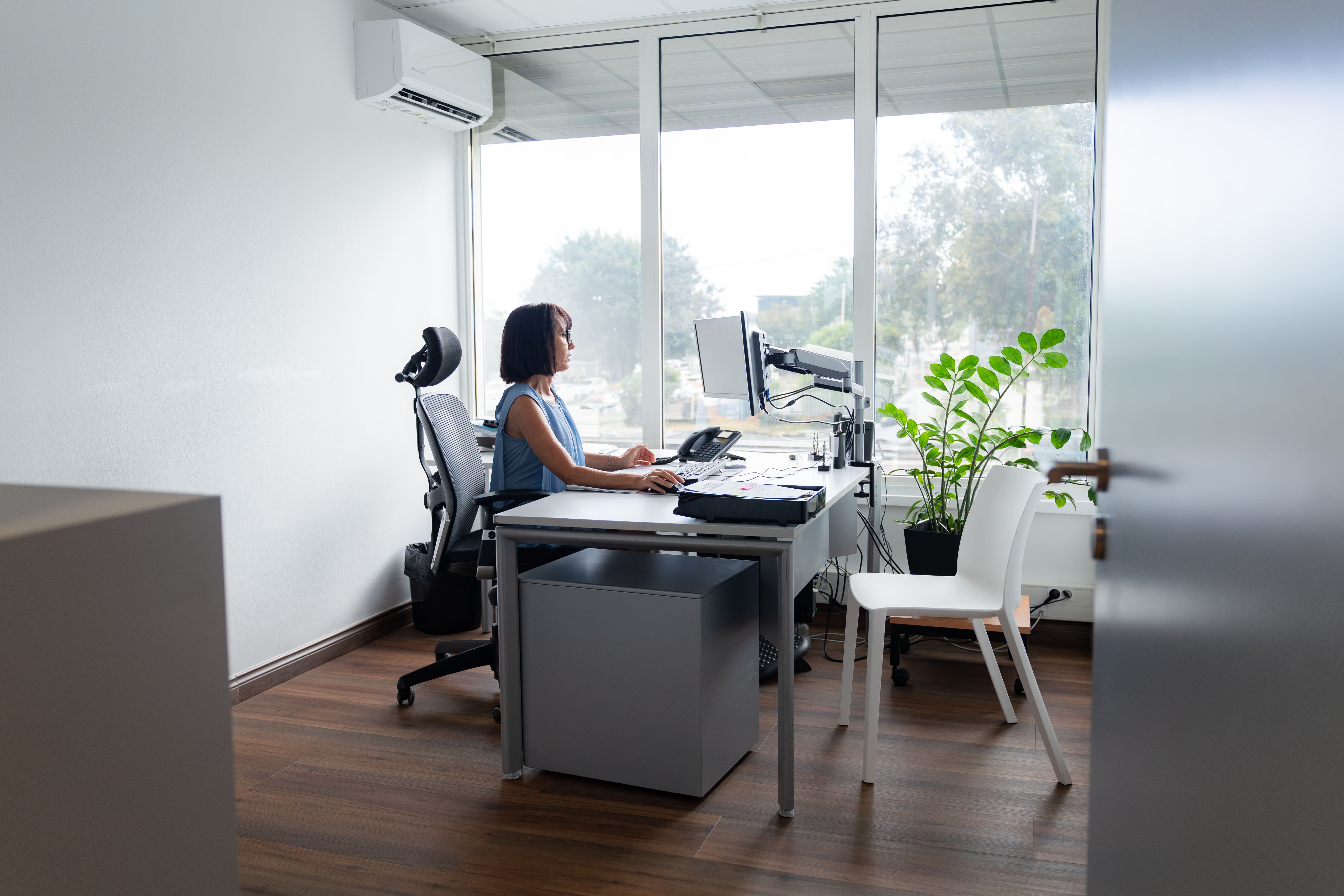 Team celebrating by joining hands