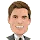 Cartoon avatar of a smiling man with light skin, short light brown hair, wearing a white shirt and black tie.