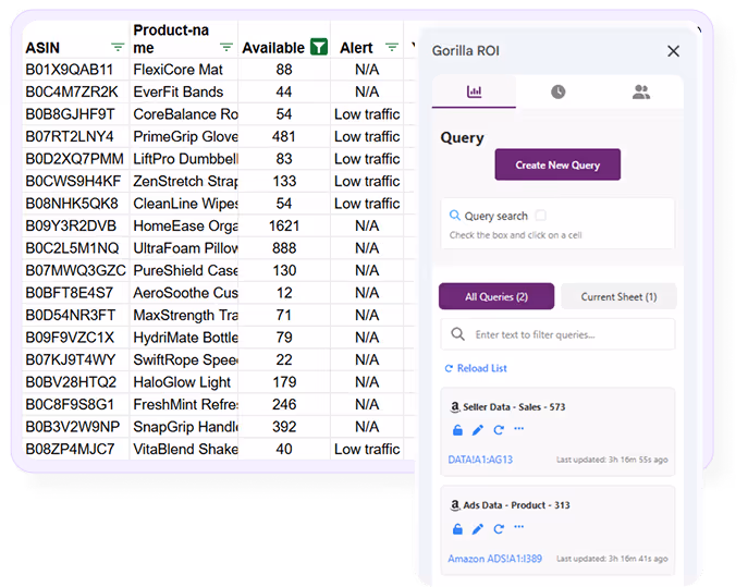 Data charts with bar, line, and pie graphs