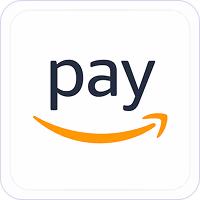 Amazon Pay logo with the word pay and a curved arrow underneath.