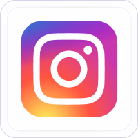 Instagram app icon with a white rounded square and gradient camera logo.