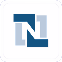 NetSuite logo with interconnected blue and light blue angular shapes forming an N.