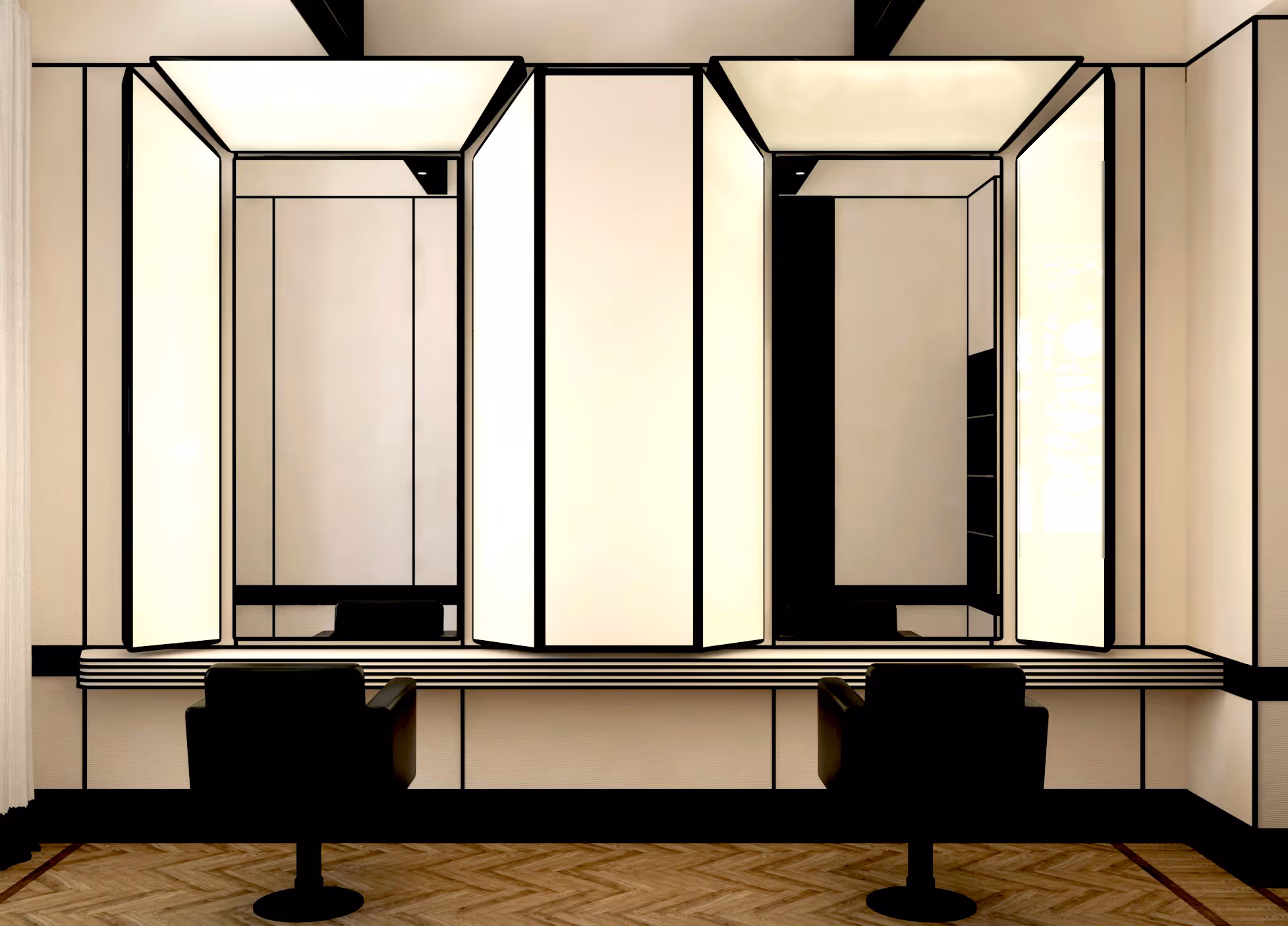 Salone Davide Diodovich Milano produzione Bma contract Bergamo