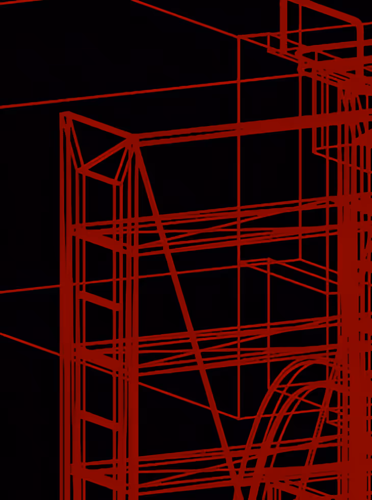 Dettaglio disegno tecnico arredo retail Made in Italy