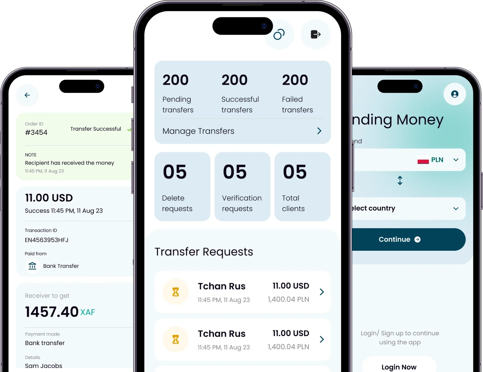 Forex Money Transfer Application