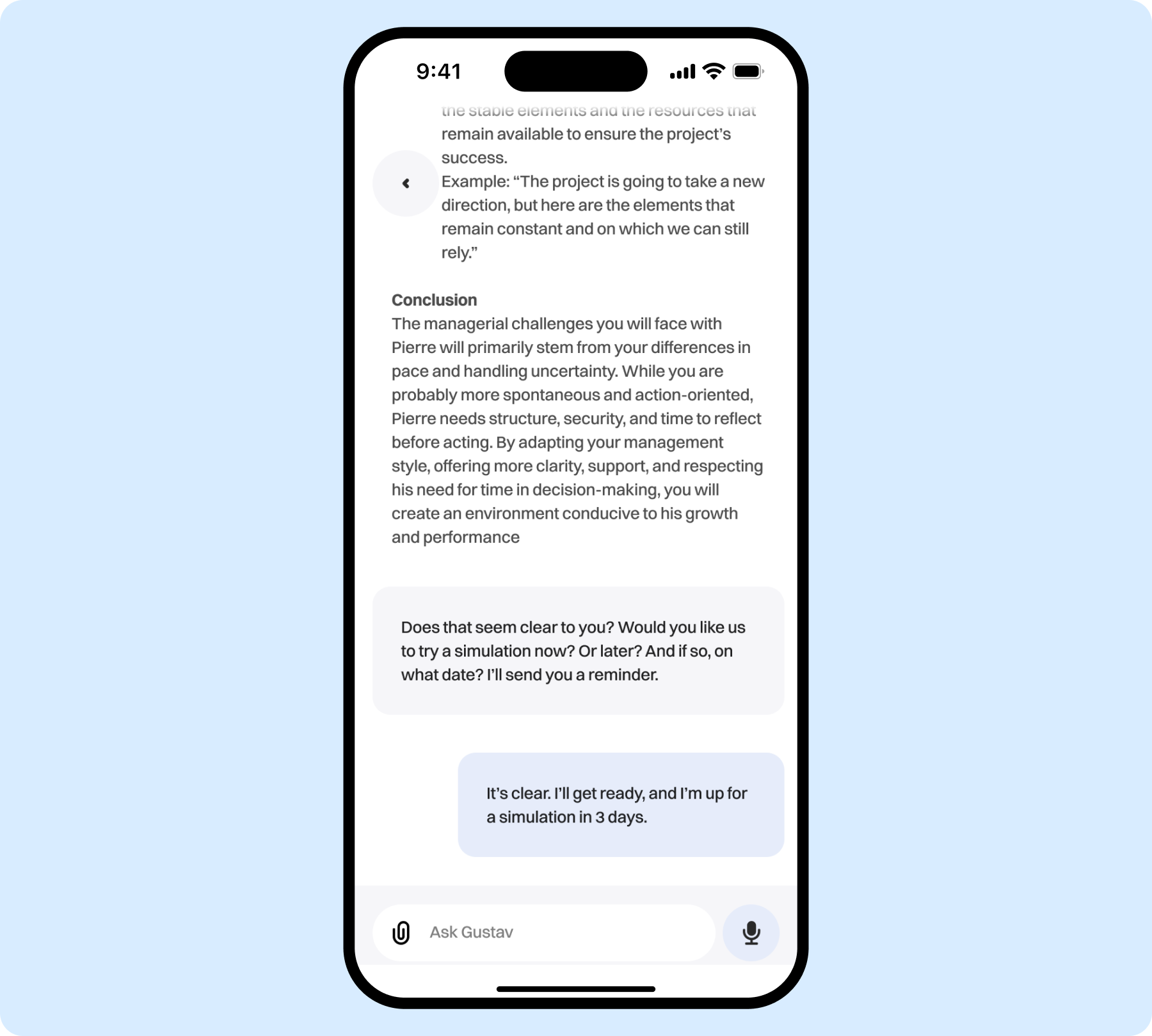 Final design screens