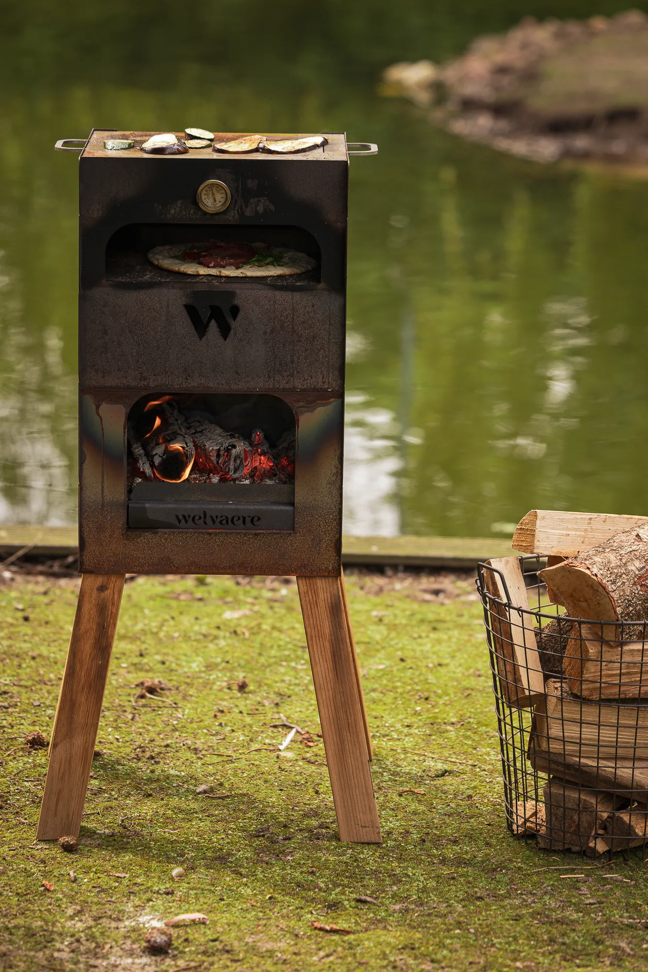 What type of wood should I use for outdoor cooking?