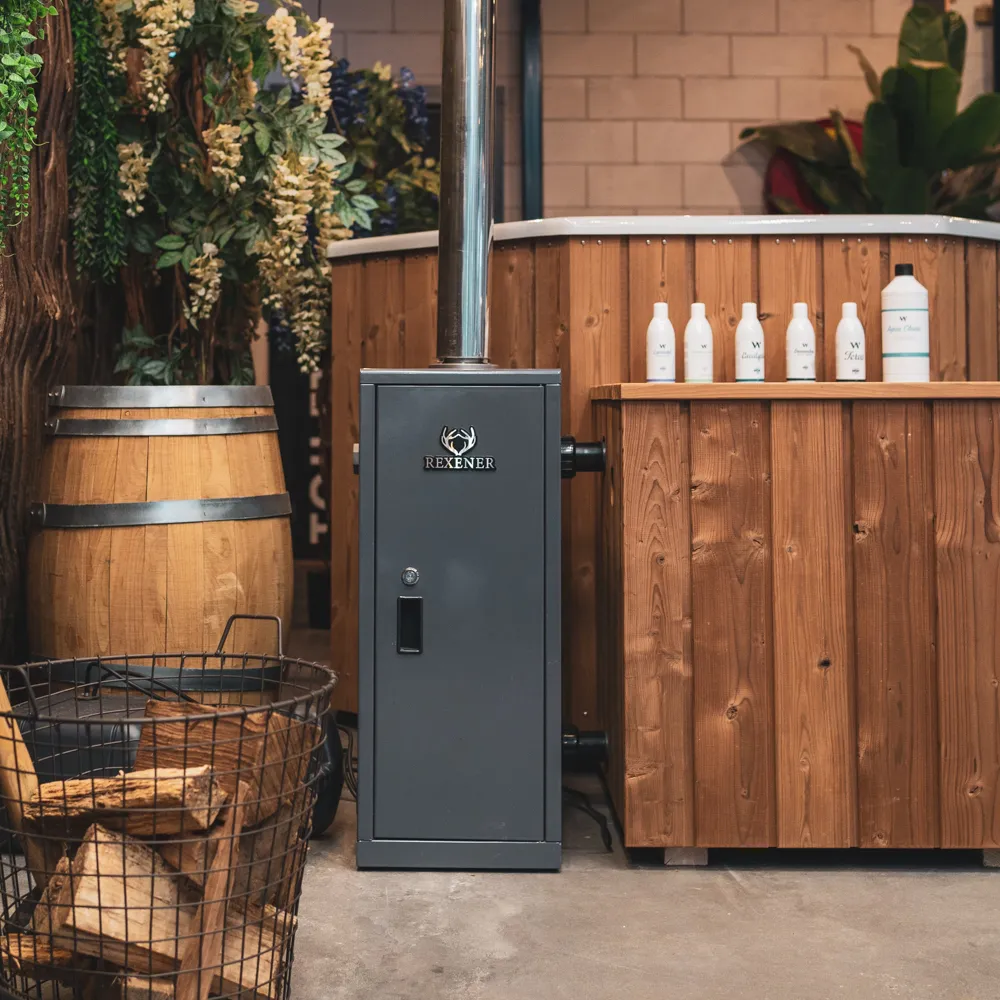 Hoeveel verbruikt de hottub biobrandstof kachel?