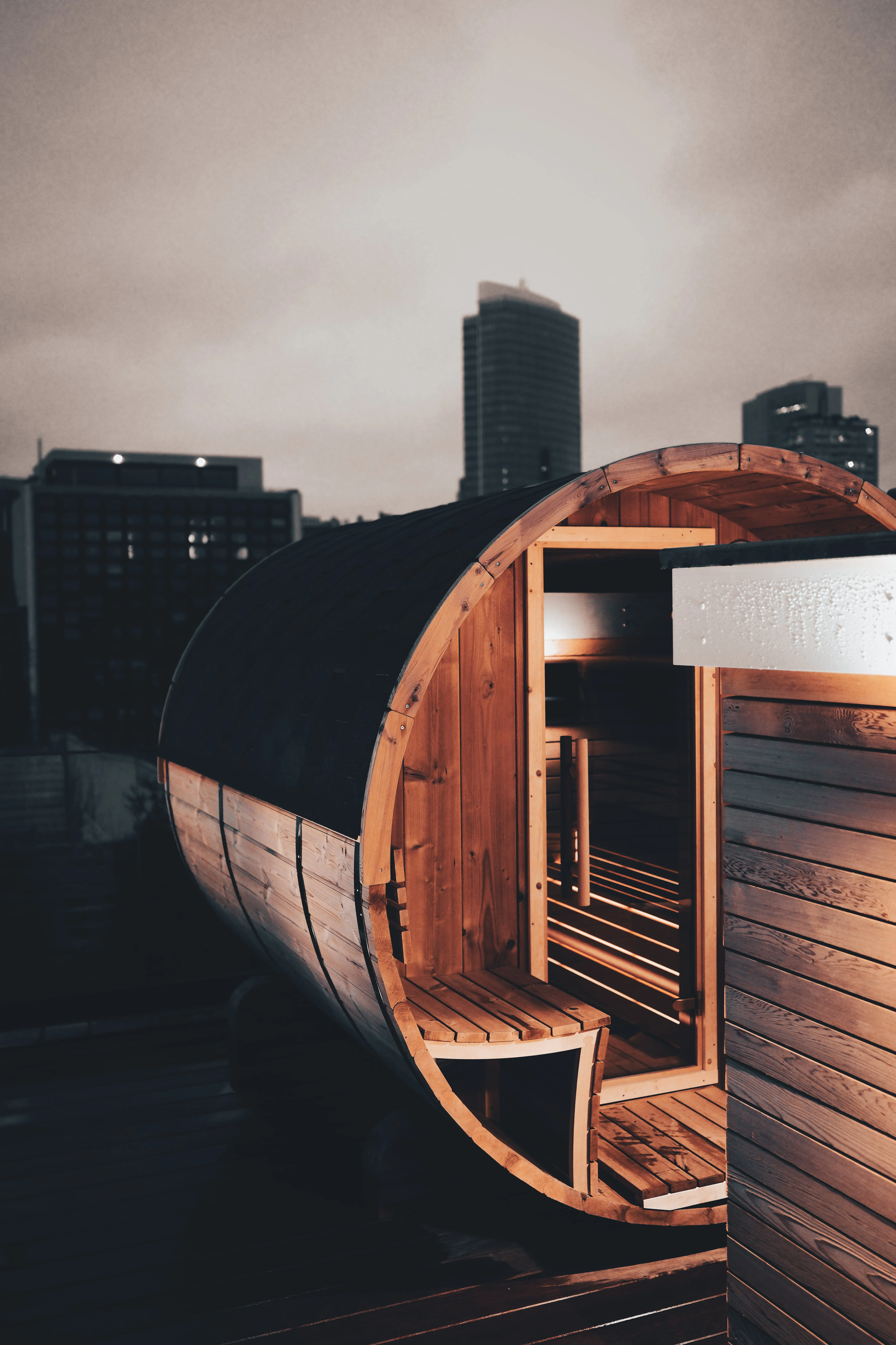 Waarom zijn de Tønsauna's rond?