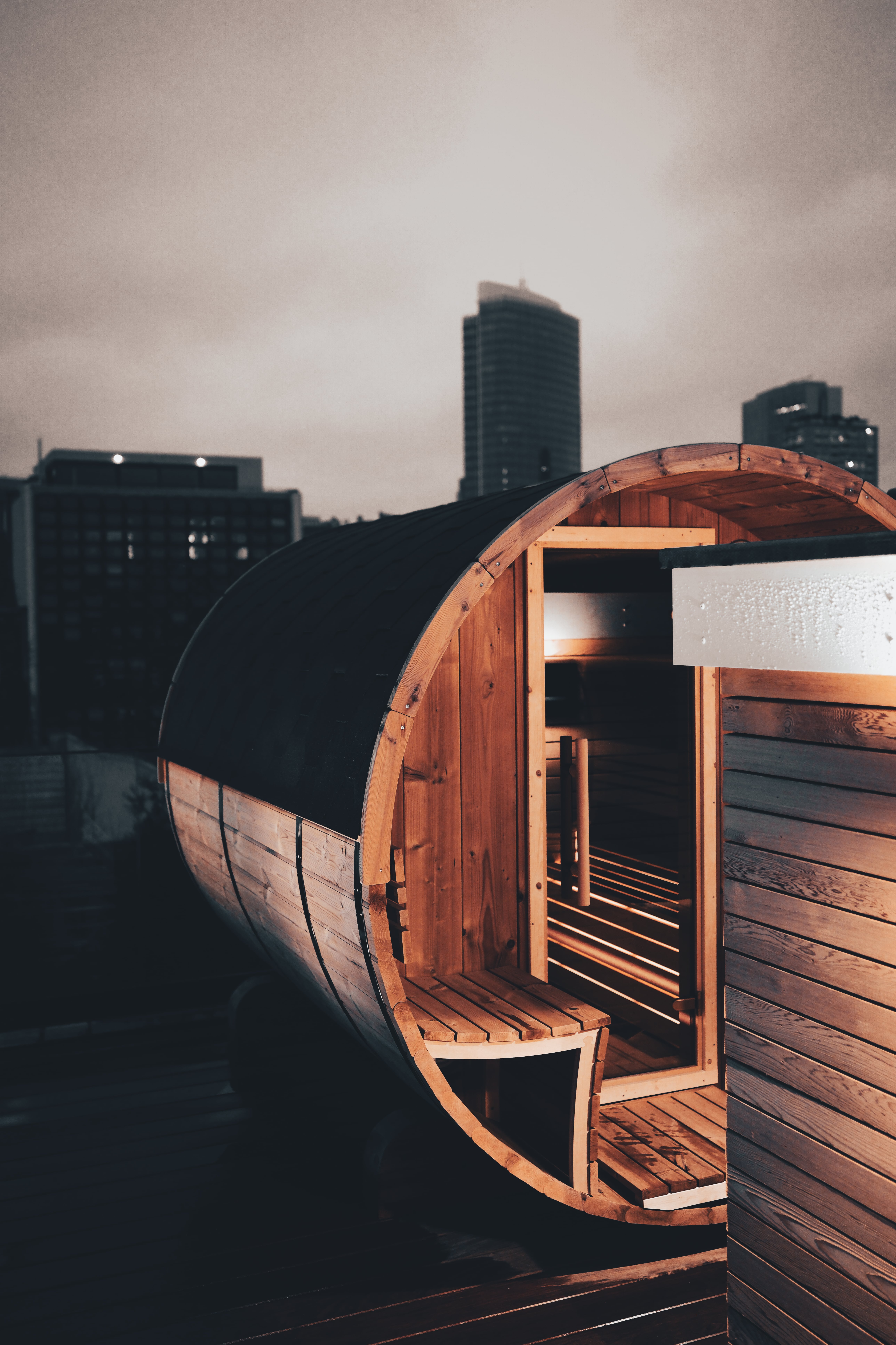 Warum sind die Tønsaunas rund?