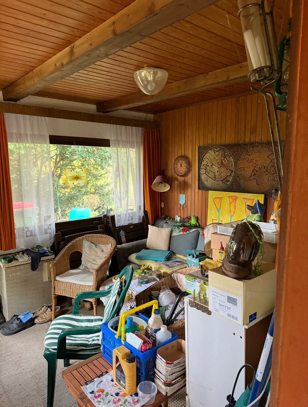 Gartenlaube Entrümpelung vorherfoto