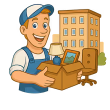 RümpelFrei Hamburg Entrümpelung Cartoon Tapetenentfernung