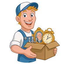 RümpelFrei Hamburg Entrümpelung Cartoon Tapetenentfernung