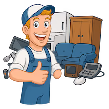 RümpelFrei Hamburg Entrümpelung Cartoon Tapetenentfernung