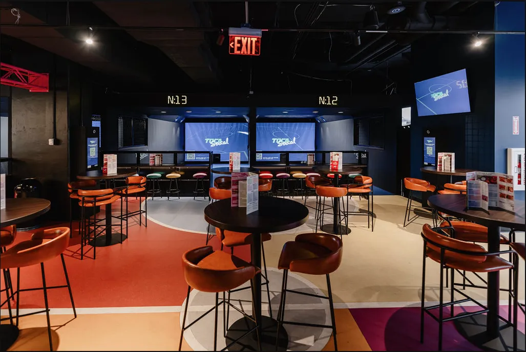 TOCA Social dallas players lounge space
