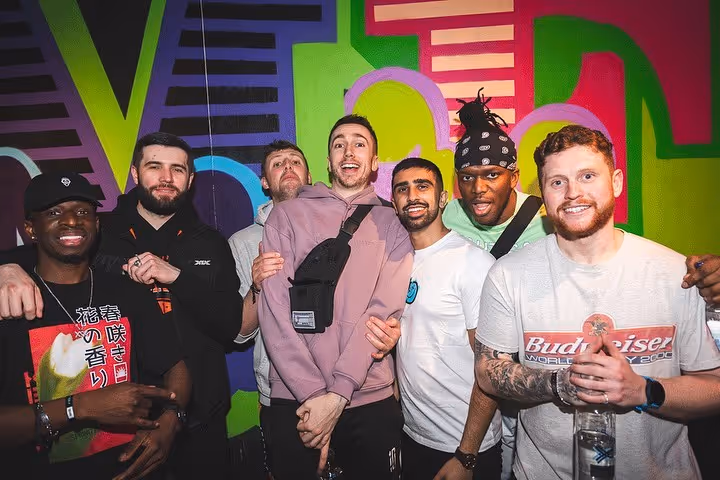The Sidemen enjoying an event at TOCA Social London O2 Arena