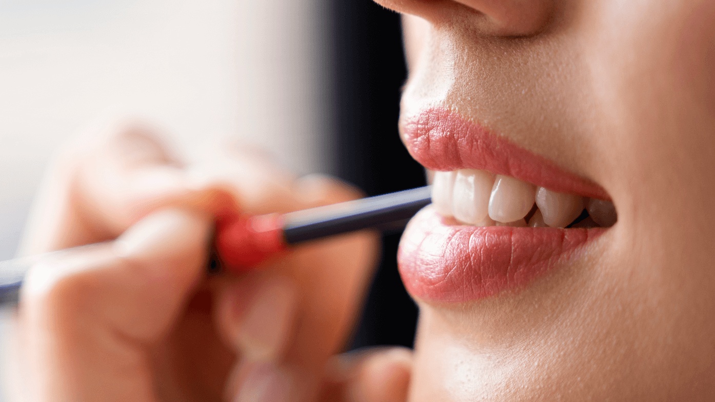 Close-up of a woman’s beautiful, white teeth after getting a natural-looking dental implant in San Francisco