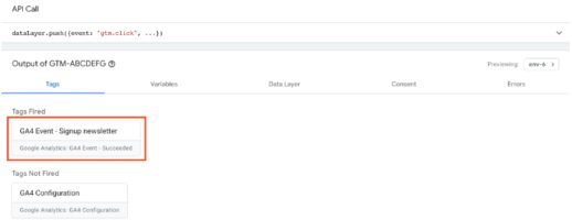 gtm debugview