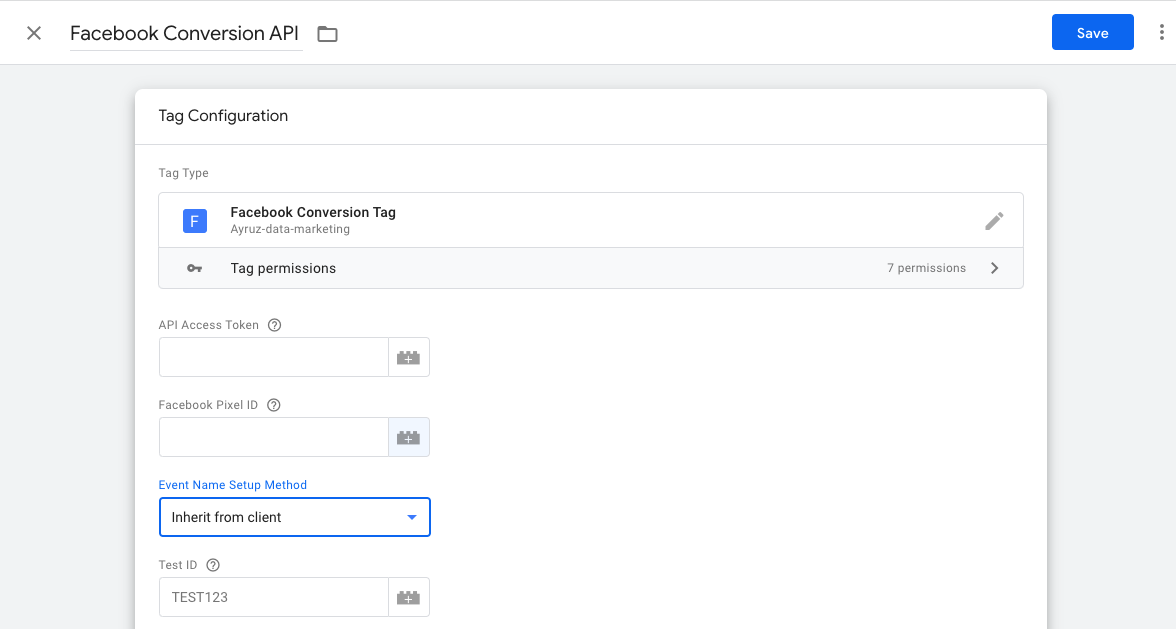 Facebook CAPI Server-side