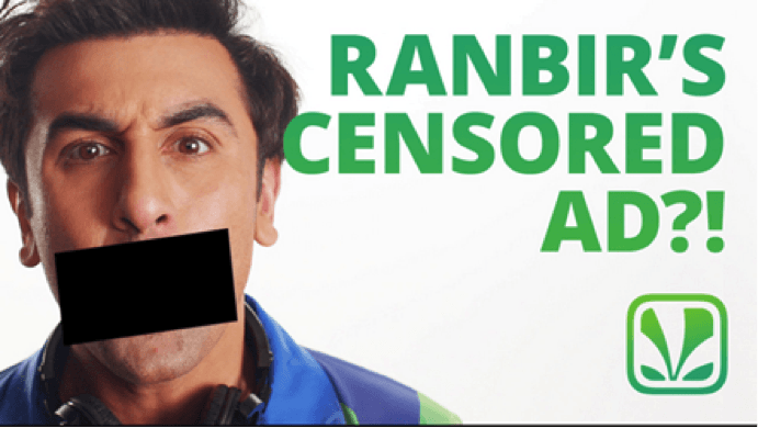 Ranbir's censored ad
