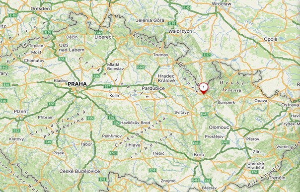lesnická porostní mapa se zákresem hranic ostrova