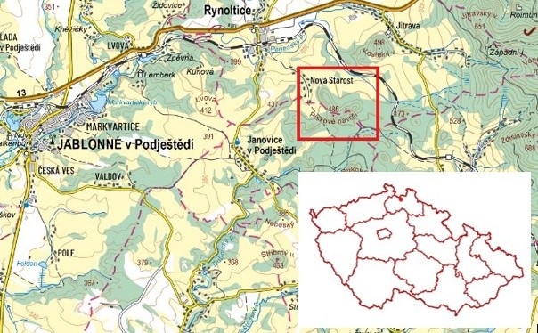 bory jsou nejvíce zastoupeným společenstvem hřebenu Pískového návrší