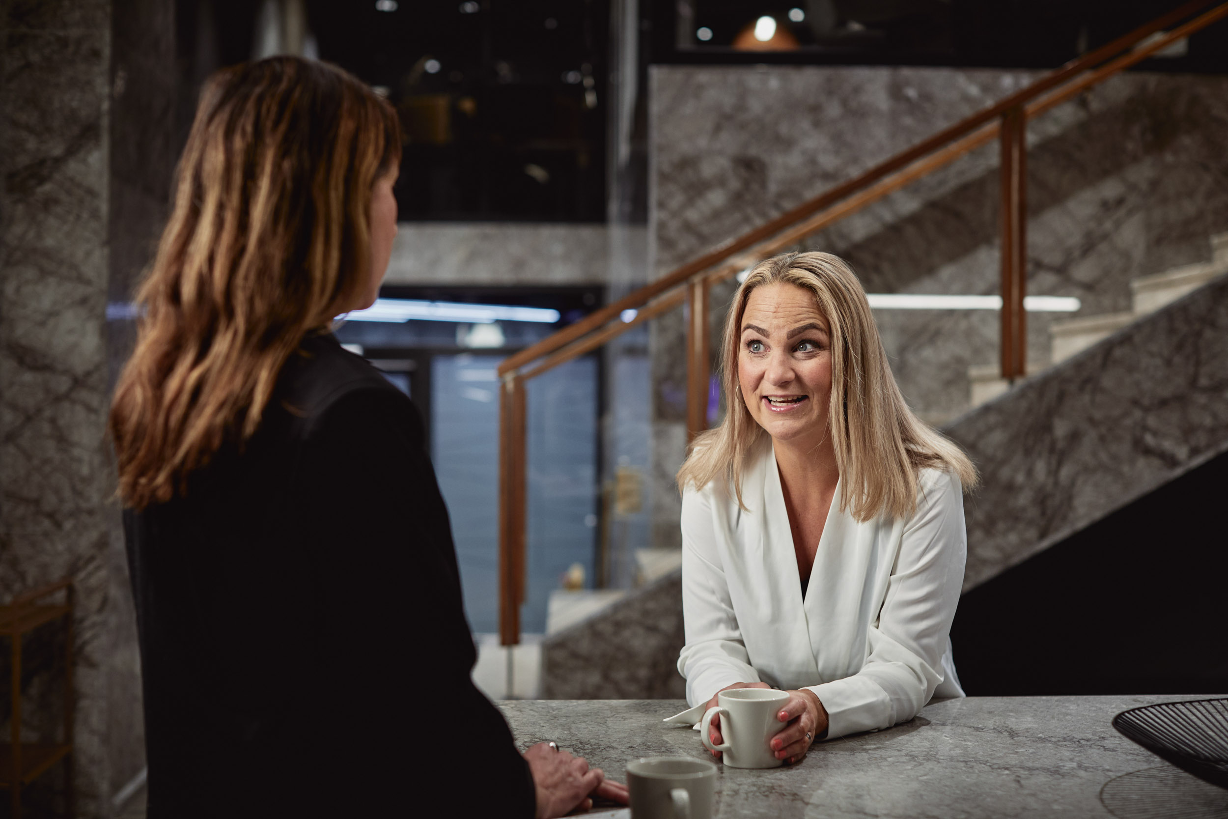 meeting in a modern suite