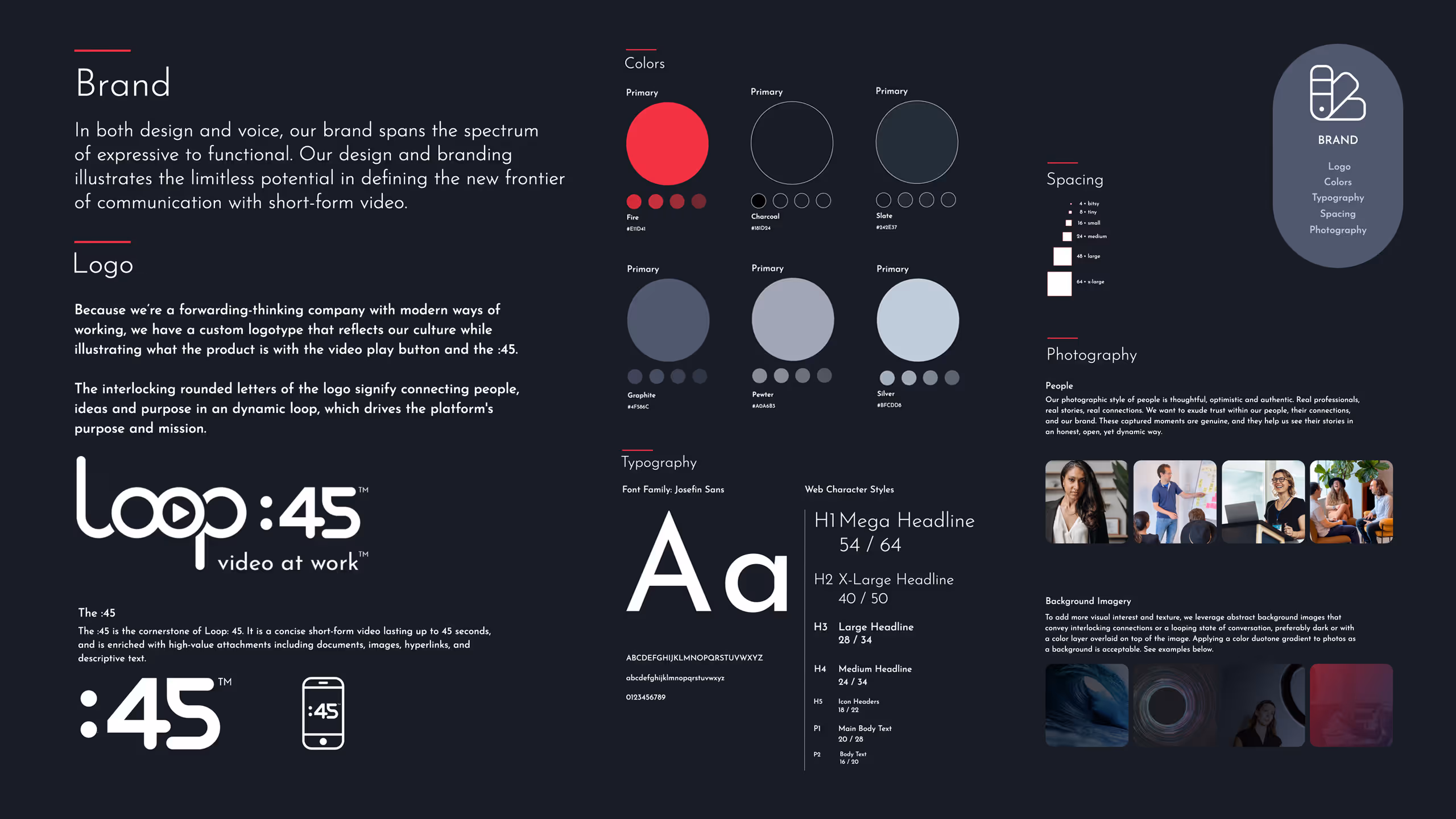 Bo Tsang DiMatteo Design Loop :45 Brand Guidelines
