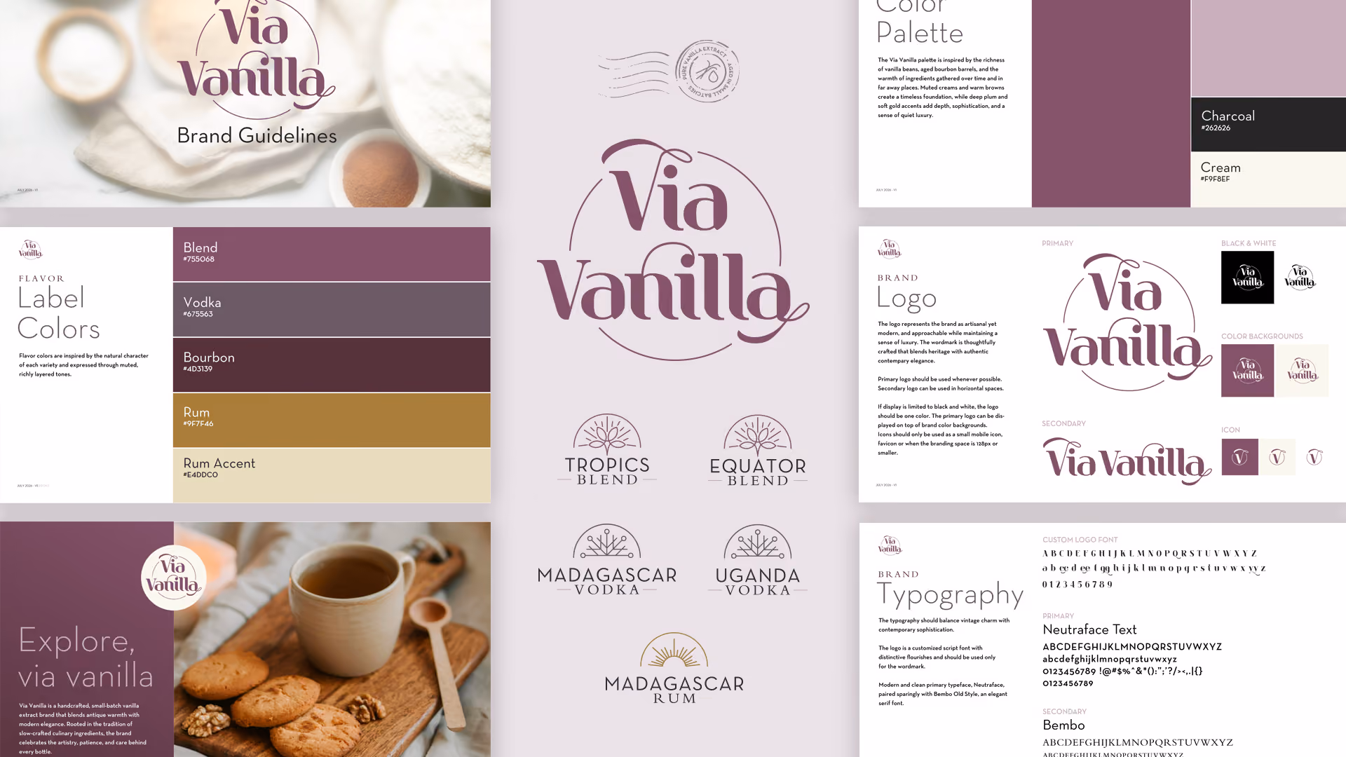 Bo Tsang DiMatteo Design: Via Vanilla Brand Guidelines