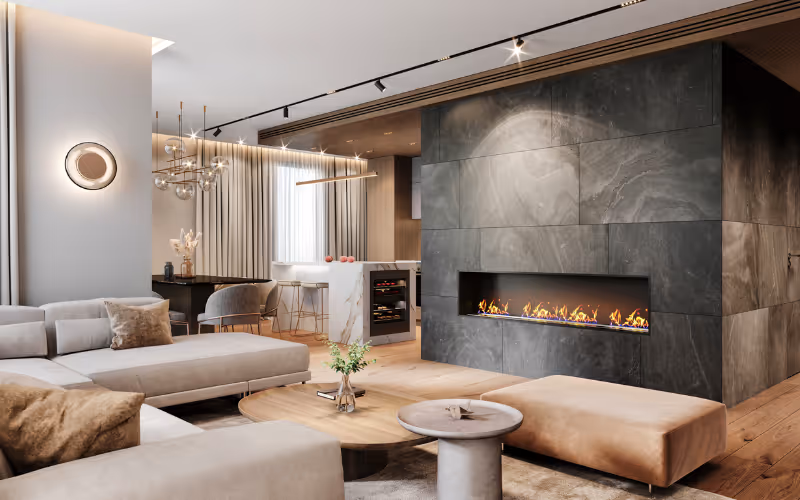 Custom Fireplace Tile