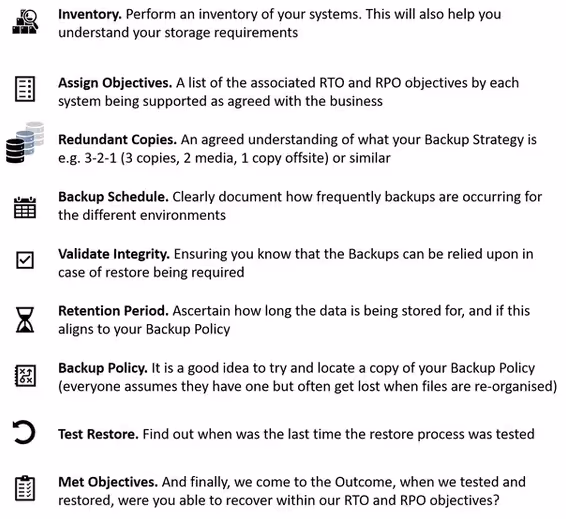 Pebble IT's list of implementing data protection