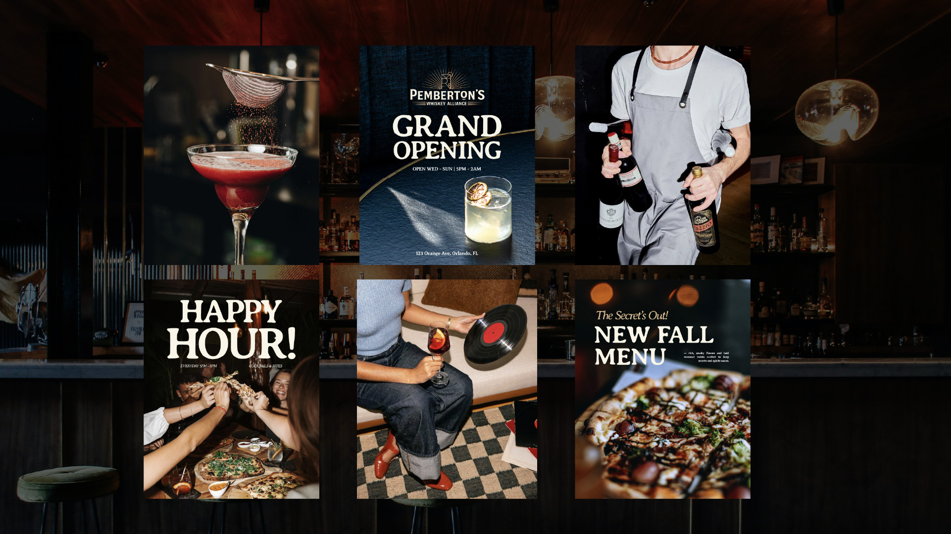 Social media assets for Pemberton's